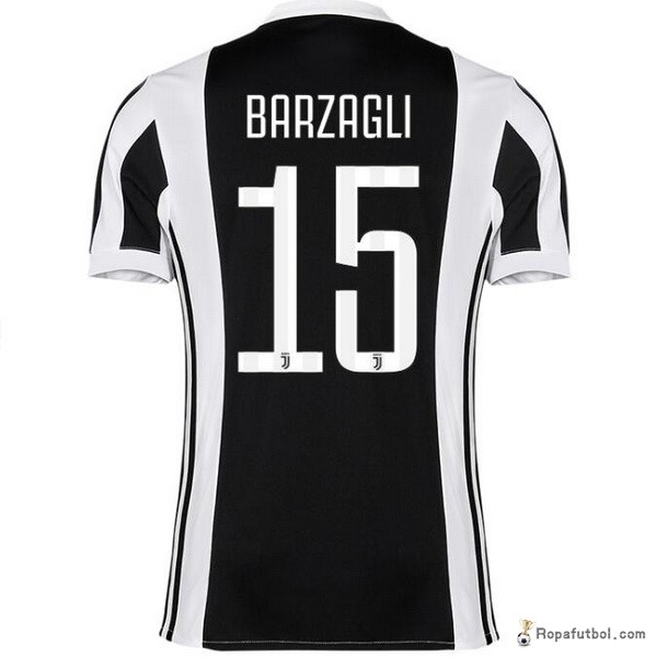 Camiseta Juventus Replica Primera Ropa Barzagli 2017/18 Negro